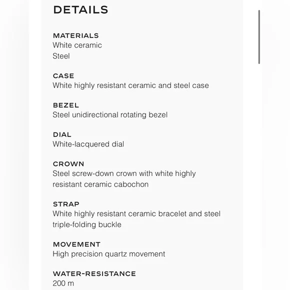 CHANEL J12 WATCH, 33 MM White highly resistant ceramic and steel - Picture 6 of 6